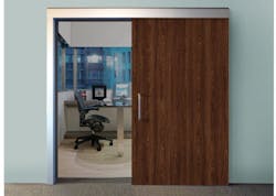 RITE Slide ensures privacy and quiet operation with sound seals, automatic door bottom, and soft-close operation to minimize slamming and wear and tear on the door and hardware.