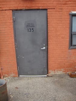 Door props, like the one pictured above, can permit unauthorized access and render electronic access control systems valueless.