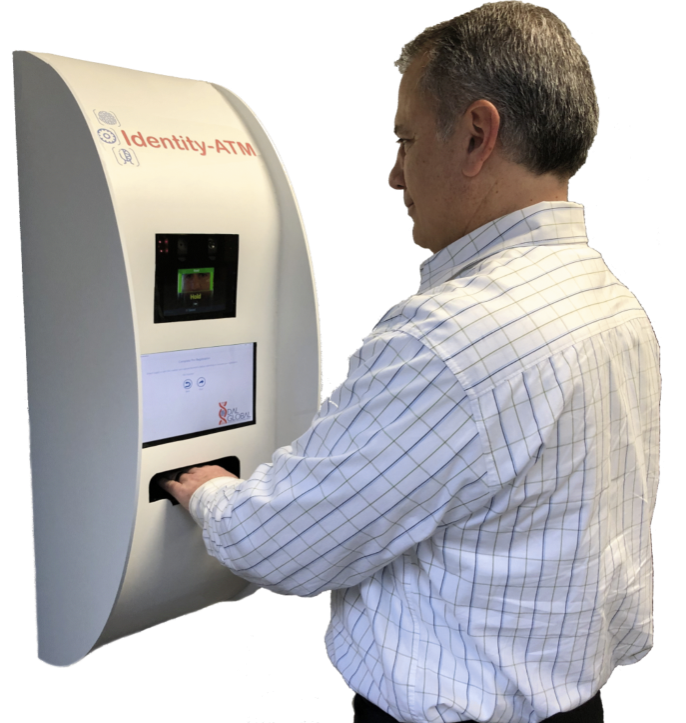 The Identity-ATM uses IB&rsquo;s Kojak to collect the fingerprint biometric. The system then creates a digital identity using blockchain, linking that single real-world human being to their &ldquo;Single Digital Twin&rdquo; with multiple biometric records and forensic protocols as proof. This new approach to identity management makes it impossible for synthetic identities and duplicates to exist.