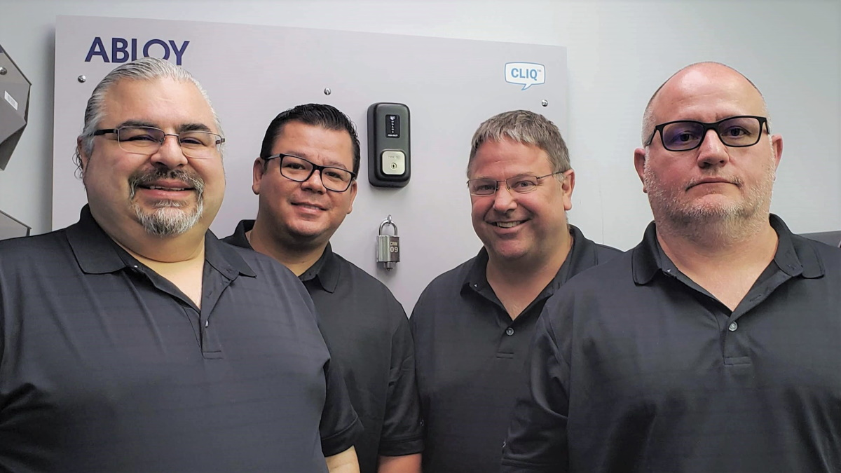 The U.S. Competence Center team includes, from left to right: Rick Armenta, Edgar Marquez, Jeff McCormick and Michael Woody.