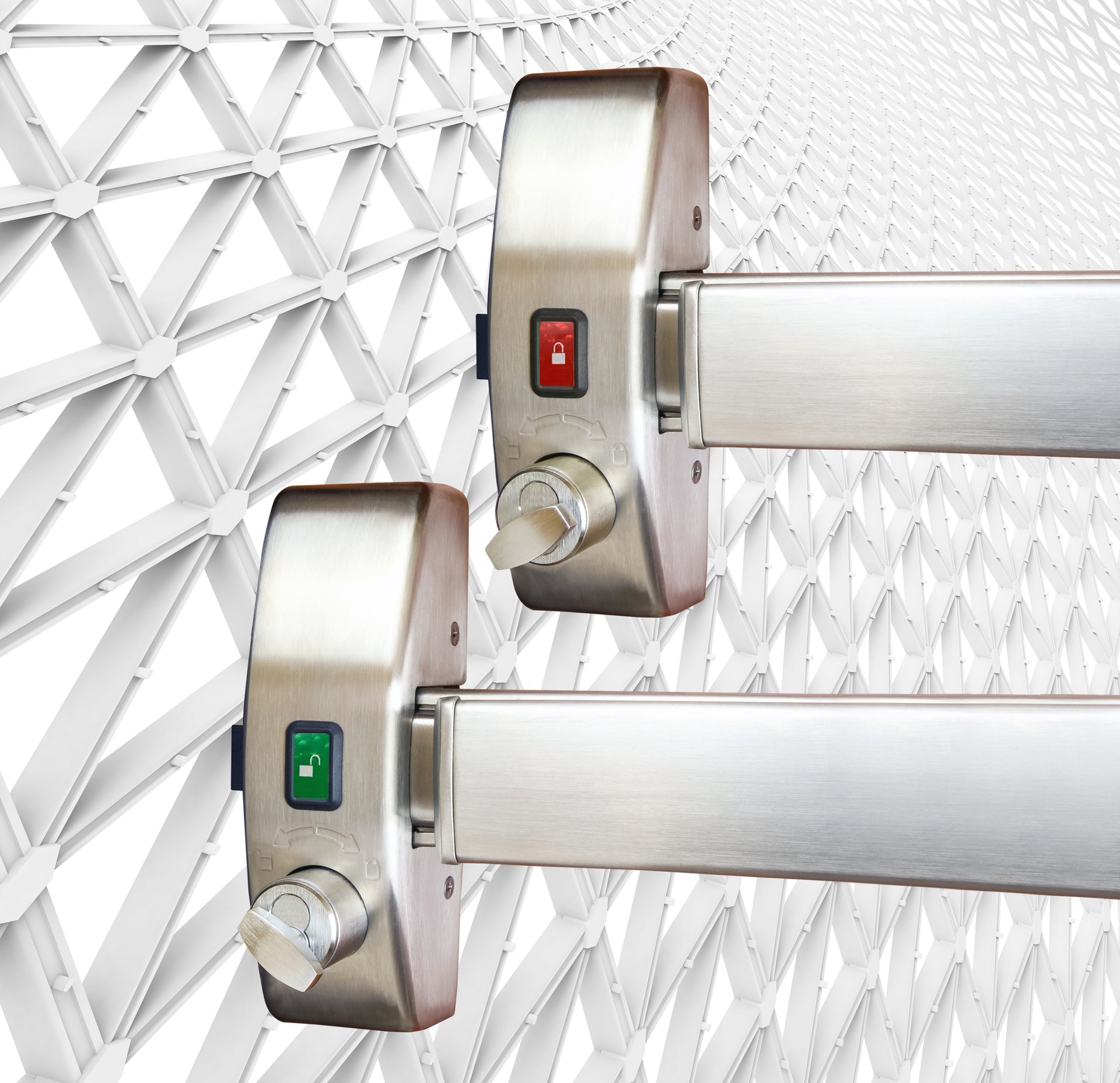 The new Precision Hardware Apex 2110VI Series from dormakaba is a code-compliant safe egress with visual and directional indicators for faster and more efficient security lockdown designed for high occupancy arenas including classrooms, auditoriums or gymnasiums.