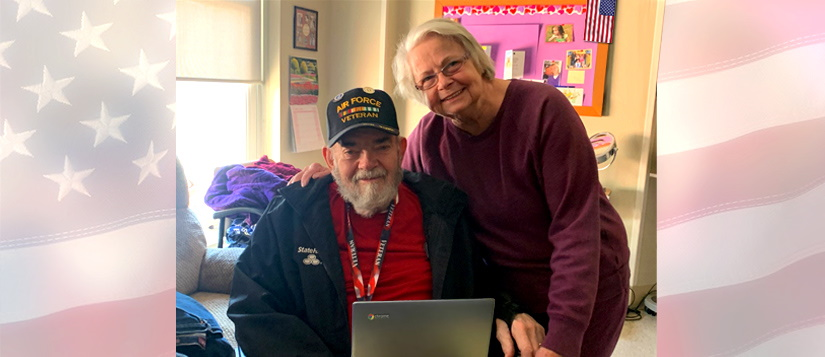 U.S. Air Force Veteran Adolphe (Bill) Engler and wife Judy Engler.