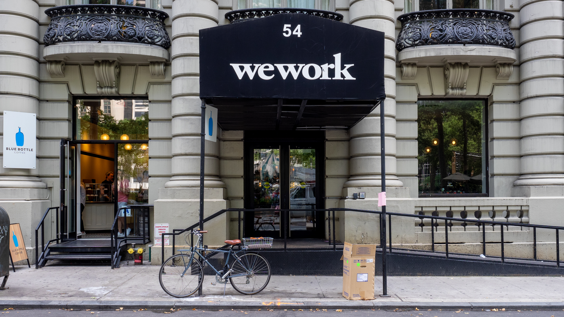 WeWork, which manages close to five million square feet of office-leasing space from Manhattan and Boston to Seattle and San Francisco.