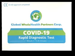 Developers of the Global WholeHealth Partners RDT IgG/IgM Antibody Test hold a CE Rating for the test and are working to receive an Emergency Use Authorization (EUA) from the U.S. Food and Drug Administration (FDA) and submitted their EUA filing on April 6, 2020 (FDA EUA Submission Number: EUA200181). Developers of the Global WholeHealth Partners RDT IgG/IgM Antibody Test hold a CE Rating for the test and are working to receive an Emergency Use Authorization (EUA) from the U.S. Food and Drug Administration (FDA) and submitted their EUA filing on April 6, 2020 (FDA EUA Submission Number: EUA200181).