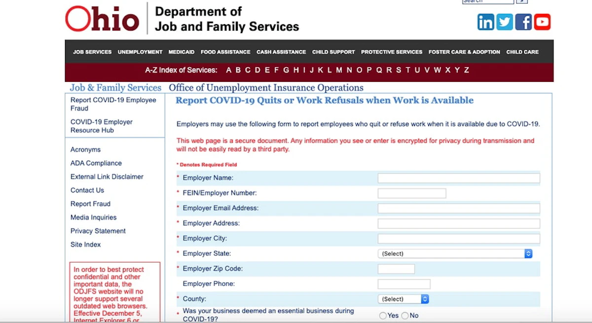 Hackers Wreak Havoc On Ohio Unemployment System Security Info Watch