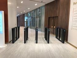 Park House, a commercial space located in London, has installed entry solutions from Boon Edam at two separate main entrances to the building.