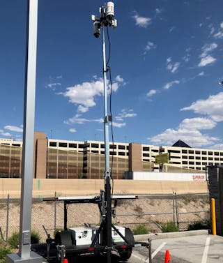 mobile video surveillance trailer