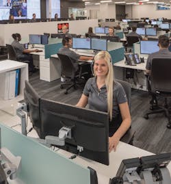 A look inside the SES monitoring center. A look inside the SES monitoring center.