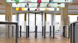32-41 West Street, a retail headquarters building in Reading, United Kingdom, has upgraded the building’s entrance with an energy-saving revolving door and an array of optical turnstiles from Boon Edam for increased lobby security.
