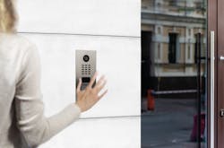 Doorbird has eliminated the pushbutton from this model of its video intercoms.