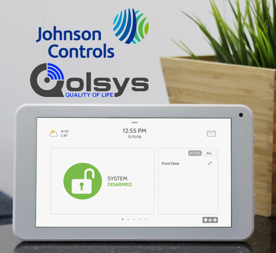 Johnson Controls has acquired the remaining stake in smart security technology provider Qolsys Inc., having owned a majority since 2014. The company will offer Qolsys products, like the IQ Panel 2 Plus pictured above, throughout global markets.