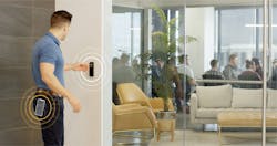 Prodatakey's Touch io system includes an app that detects a mobile credential nearby. Prodatakey's Touch io system includes an app that detects a mobile credential nearby.