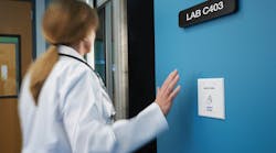 Users wave their hands in front of these sensors to open doors; thus, minimizing high-frequency touchpoints and ultimately reducing the spread of germs. Users wave their hands in front of these sensors to open doors; thus, minimizing high-frequency touchpoints and ultimately reducing the spread of germs.