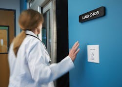 Users wave their hands in front of these sensors to open doors; thus, minimizing high-frequency touchpoints and ultimately reducing the spread of germs. Users wave their hands in front of these sensors to open doors; thus, minimizing high-frequency touchpoints and ultimately reducing the spread of germs.