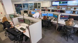 A look inside the ADS Security monitoring center control room. A look inside the ADS Security monitoring center control room.