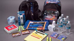 Many schools today keep backpacks outfitted with a variety of supplies stored in classrooms in the event of an active shooter or other emergency event.