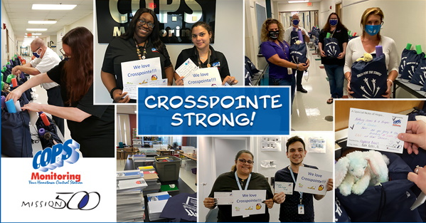 Students at Crosspointe Elementary School in Boynton Beach, Florida will once again have essential school supplies, provided by COPS Monitoring thanks to the generous efforts of the &ldquo;Back to School Backpack Event.&rdquo;