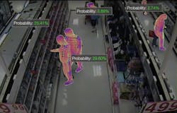 The Percepta technology analyzes shoppers' movements for potential shoplifting but anonymizes them to remove bias on the part of those monitoring the footage. The Percepta technology analyzes shoppers' movements for potential shoplifting but anonymizes them to remove bias on the part of those monitoring the footage.