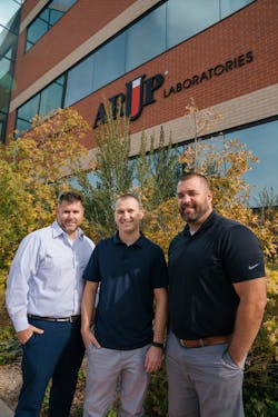 A winning team: Rob Martin, Security Systems Engineer, ARUP Labs, and Andy Schreyer, Chief Sales and Marketing Officer for Stone Security, worked closely with Dave Baker of Axis Communications.