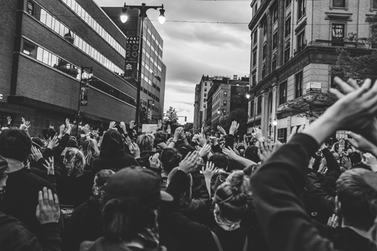 Recent protests in Portland, Oregon.