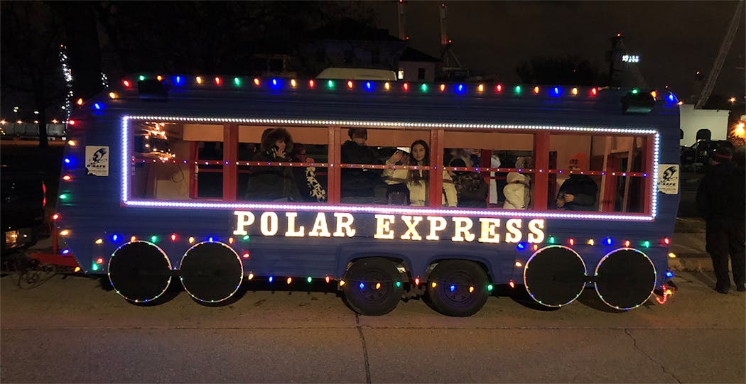 B Safe spread Christmas cheer throughout New Jersey communities via the B Safe Polar Express.