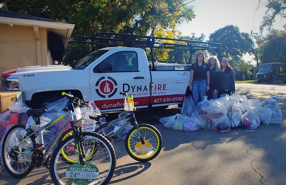 All seven of DynaFire&apos;s offices participate in the Salvation Army&apos;s Angel Tree program.