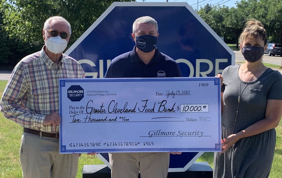 The Gillmore Security team raised $10,000 for the Greater Cleveland Food Bank.