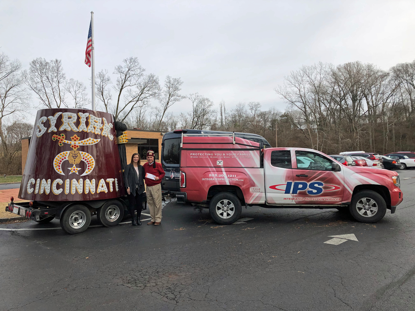 IPS employees donated more than $300 to Shriners Hospital’s transport program.