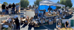 Kastle’s Fremont, Calif., office helped feed more than 250 families by helping to distribute food for the South Hayward Parish Food bank. Kastle’s Fremont, Calif., office helped feed more than 250 families by helping to distribute food for the South Hayward Parish Food bank.