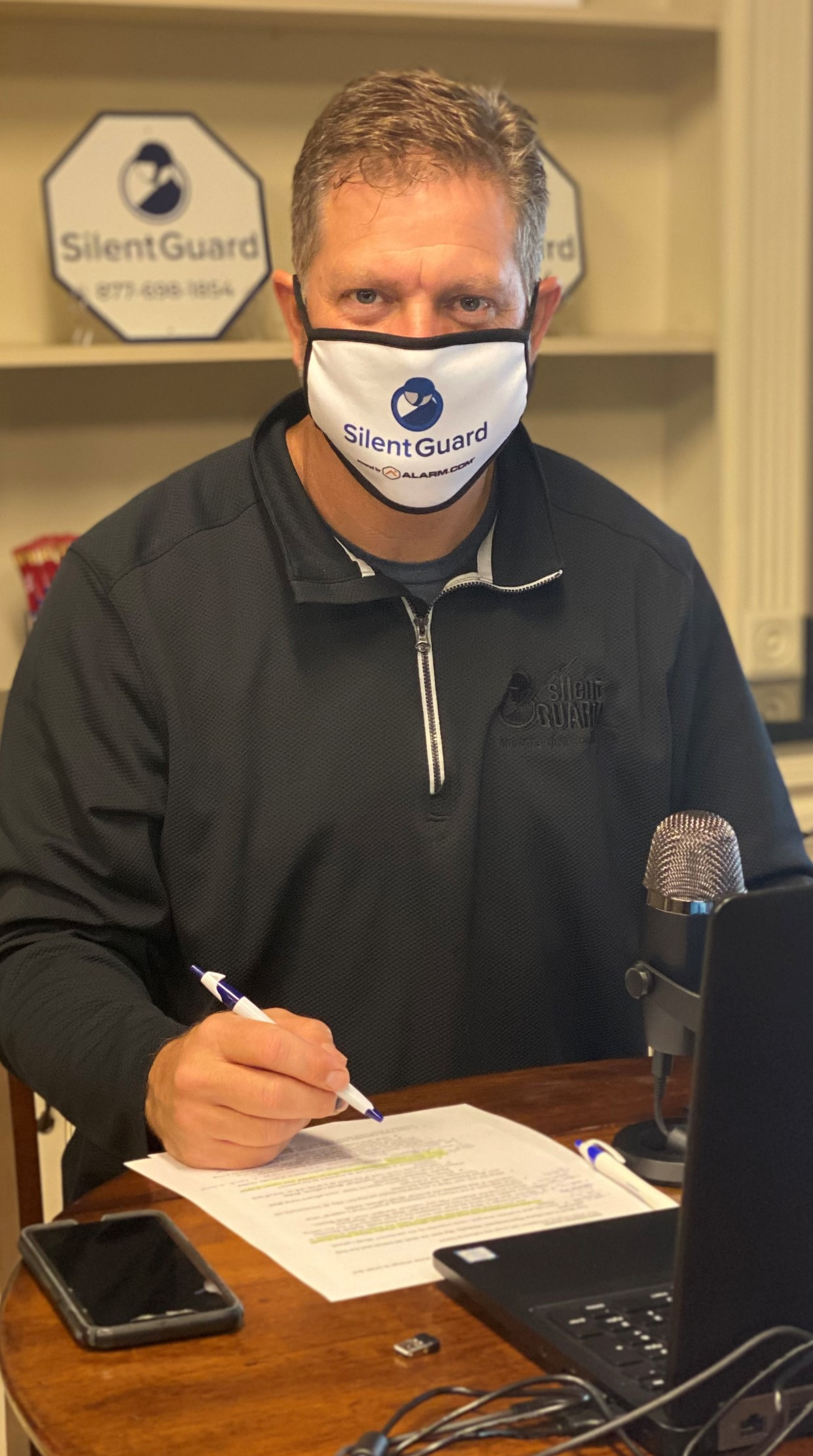 A COVID outbreak in his immediate family meant that Silent Guard President/CEO Dwight Sears had to run his business from home for weeks.