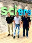 Sciens Building Solutions CEO Terry Heath (center) with technicians Tim Larkin and Larry Brugh.