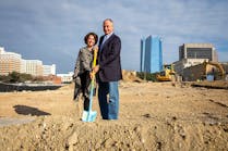 Taylor and Peggy Eighmy, the President and First Lady of UTSA at the recent groundbreaking.