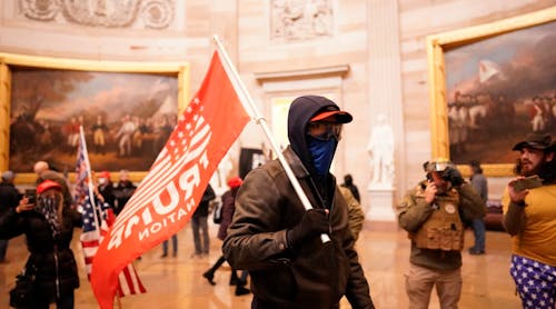 Protesters storm the Capitol and halt a joint session of the 117th Congress on Wednesday, Jan. 6, 2021, in Washington, D.C.