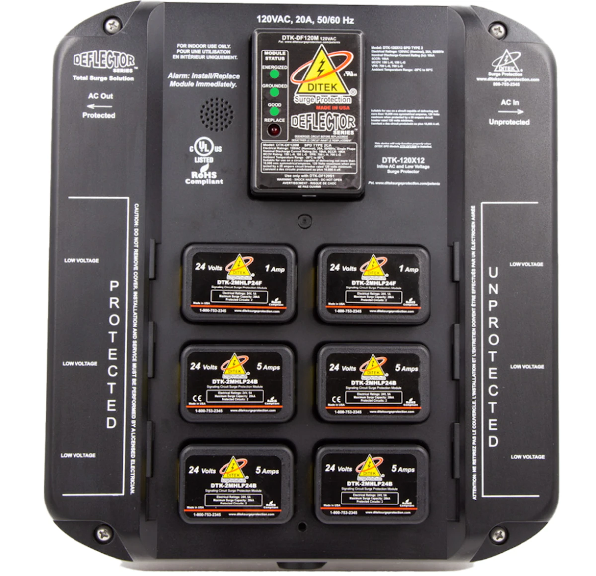 DITEK DTK 120X12 Surge Protection Solution For Fire Alarm Systems From 