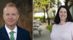 Justin Wilmas (left) has been hired as president of Netwatch North America. Rochelle Thompson (right) has been appointed CMO of the Netwatch Group.