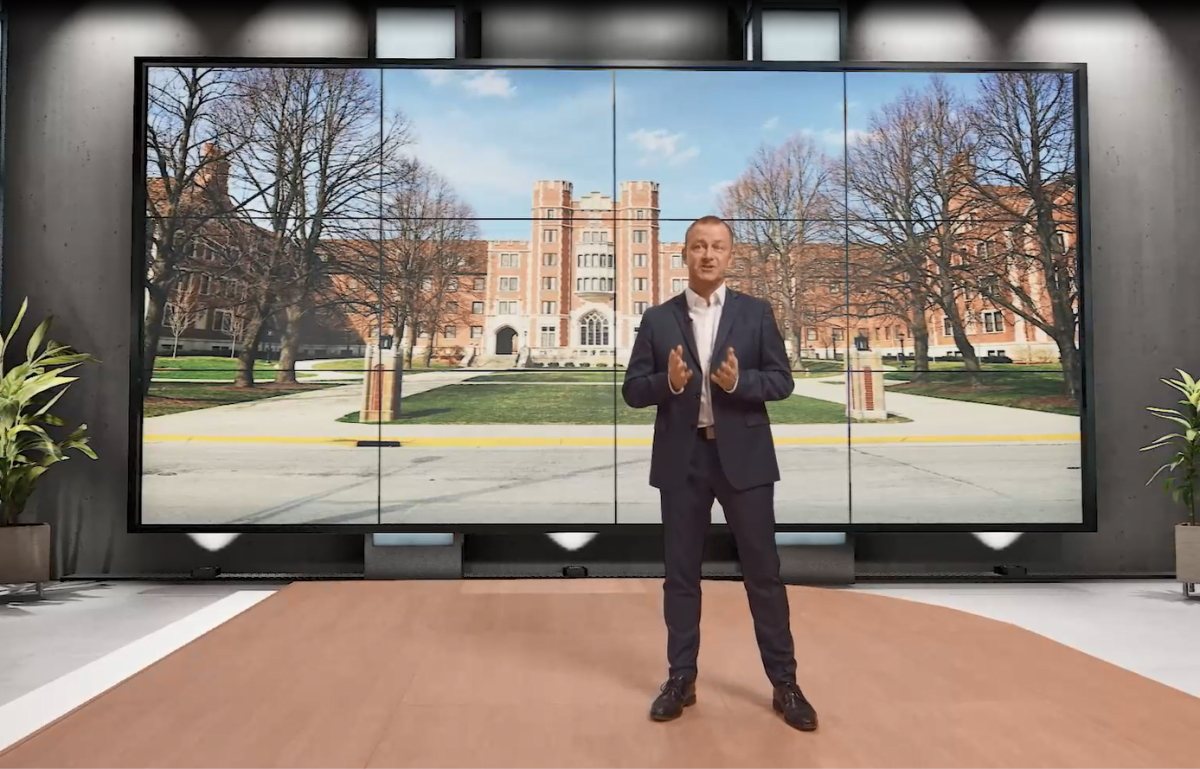 Kenneth Hune Petersen, Chief Sales and Marketing Officer for Milestone Systems, delivers a keynote address during MIPS 2021, which was held virtually for the first time this week.