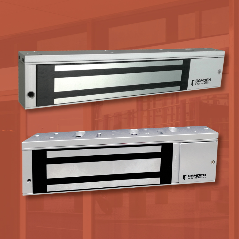 Camden's 600-pound and 1,200-pound magnetic locks have been listed to the latest UL1034, UL294, and ULC S533 standards.