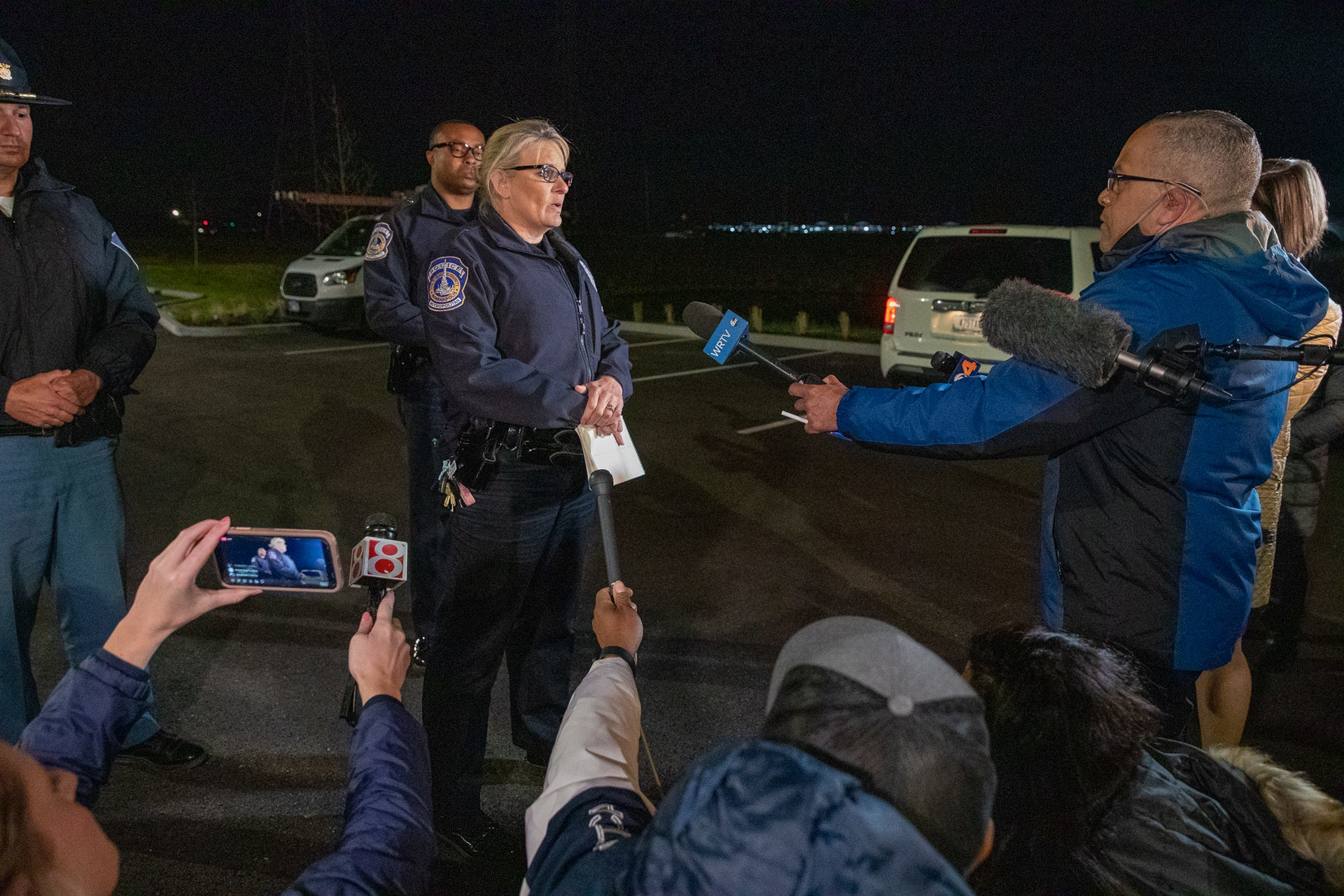 MPD spokesperson Genae Cook speaks with the media about the FedEx shooting that left 9 dead, including the shooter, Friday, April 16, 2021.