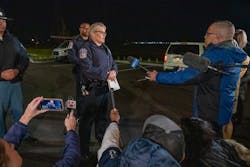 MPD spokesperson Genae Cook speaks with the media about the FedEx shooting that left 9 dead, including the shooter, Friday, April 16, 2021. MPD spokesperson Genae Cook speaks with the media about the FedEx shooting that left 9 dead, including the shooter, Friday, April 16, 2021.