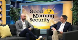 Steve Burdet, Manager of Solutions Management at Axis Communications, left, chats with Fredrik Nilsson, VP for the Americas at Axis, right, during a virtual press briefing on Wednesday. Steve Burdet, Manager of Solutions Management at Axis Communications, left, chats with Fredrik Nilsson, VP for the Americas at Axis, right, during a virtual press briefing on Wednesday.