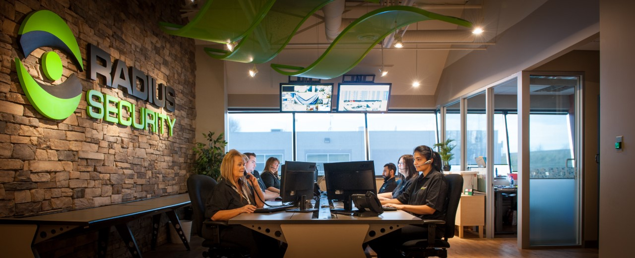 Radius Security manager Aleksei Bulavko says the monitoring center continued to operate normally, but with increased measures for maintaining a clean environment.