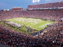 Auburn University will see more than 90,000 fans fill its football stadium again this fall. Auburn University will see more than 90,000 fans fill its football stadium again this fall.