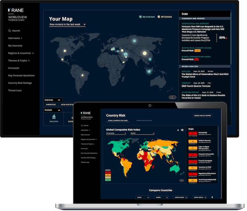 RANE&rsquo;s Worldview Geopolitical Intelligence Solution is a business application built to help enterprises stay ahead of emerging risks.