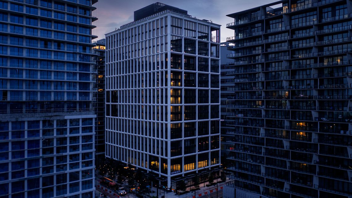 Developed by Strategic Property Partners, Thousand & One is a 20-story commercial office space inspired by the native ecology of Florida, its architecture and industry.