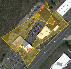 For a car deadlership, blanketing the area with automated video protection while avoiding false alarms can be the foundation for a very resilient security solution. For a car deadlership, blanketing the area with automated video protection while avoiding false alarms can be the foundation for a very resilient security solution.
