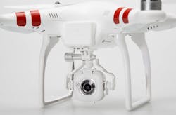 The Phantom FC40 is the beloved Phantom, all grown up. It comes with its own built-in DJI-designed smart camera, which supports 720p/30fps HD video and can be controlled through an iOS or Android app running over a 2.4G Wi-Fi connection.
