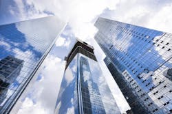 Towering above Manhattan West is the One Manhattan West and nearly completed Two Manhattan West office buildings, as well as The Eugene luxury high-rise apartments. Towering above Manhattan West is the One Manhattan West and nearly completed Two Manhattan West office buildings, as well as The Eugene luxury high-rise apartments.