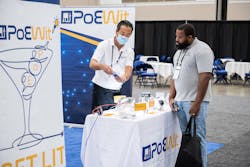 At PoEWit's booth at the CEDIA Expo in September. At PoEWit's booth at the CEDIA Expo in September.