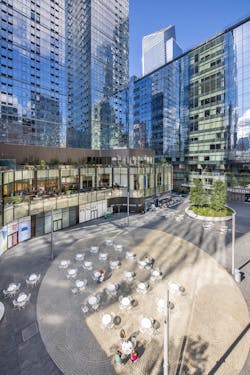 The mixed-use development that includes five buildings, a 1.5-acre public park, a high-end retail mall, train station extension and more. The mixed-use development that includes five buildings, a 1.5-acre public park, a high-end retail mall, train station extension and more.