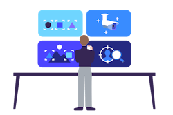 Studies have shown the accuracy of people tracking video suffers over an average eight-hour shift when viewing multiple monitors. Studies have shown the accuracy of people tracking video suffers over an average eight-hour shift when viewing multiple monitors.